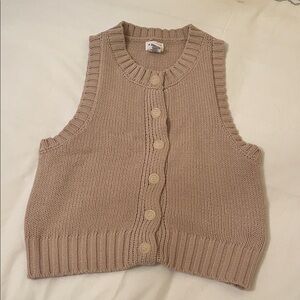 Song of Style Button Front Pullover Vest Size Small